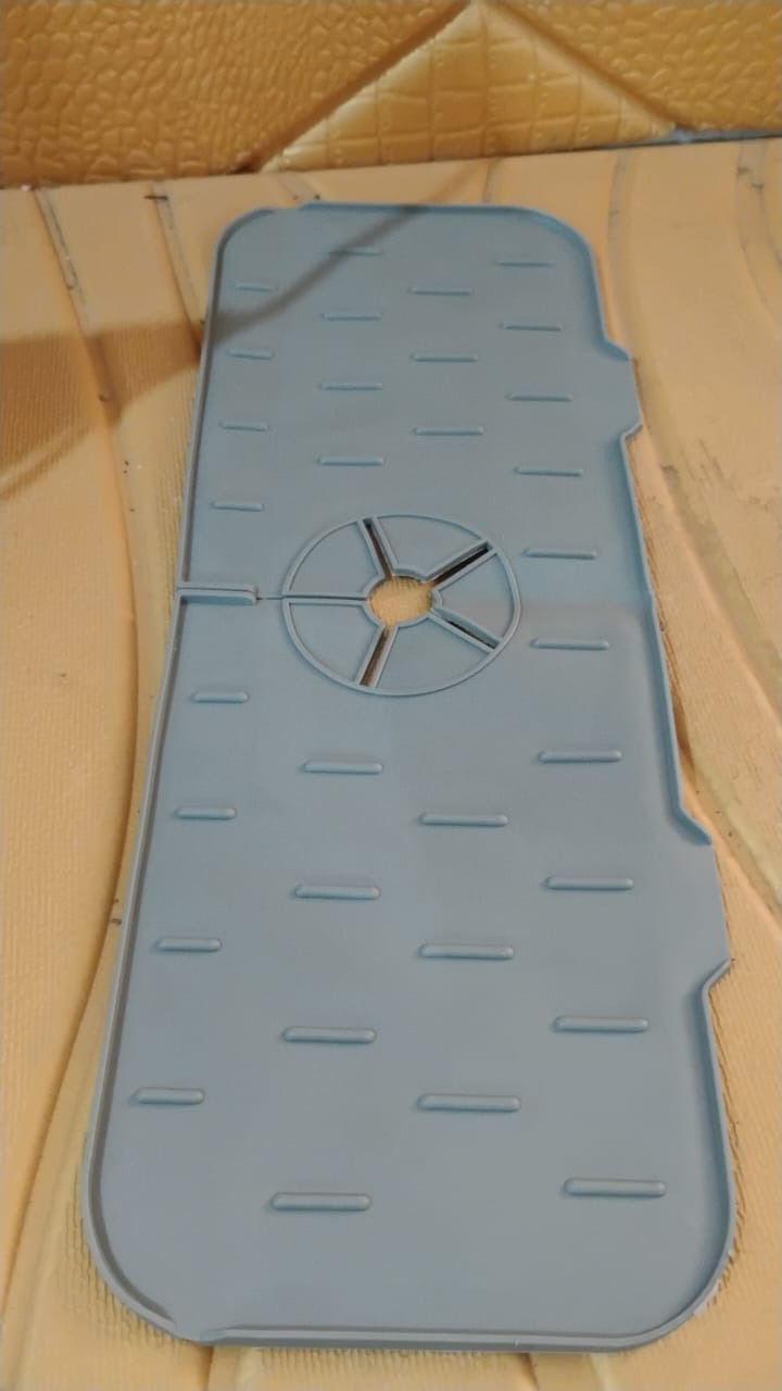 Silicone Sink Faucet Pad / Mat (1 Pc / 33x12 Cm) Signaturekarts