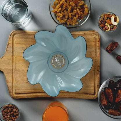 Flower Shape Kids Plastic Plate - for Dinner, Snacks & Party Supplies (1pc) signaturekarts