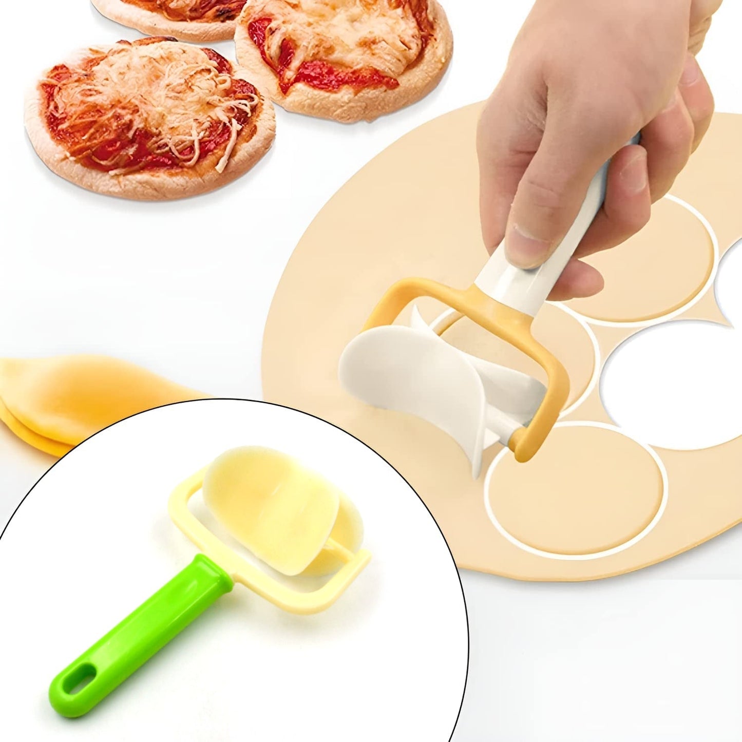 Plastic Cake Ball Cutter - Round Roll Forming Mold for Baking & Puri Making (1pc) signaturekarts