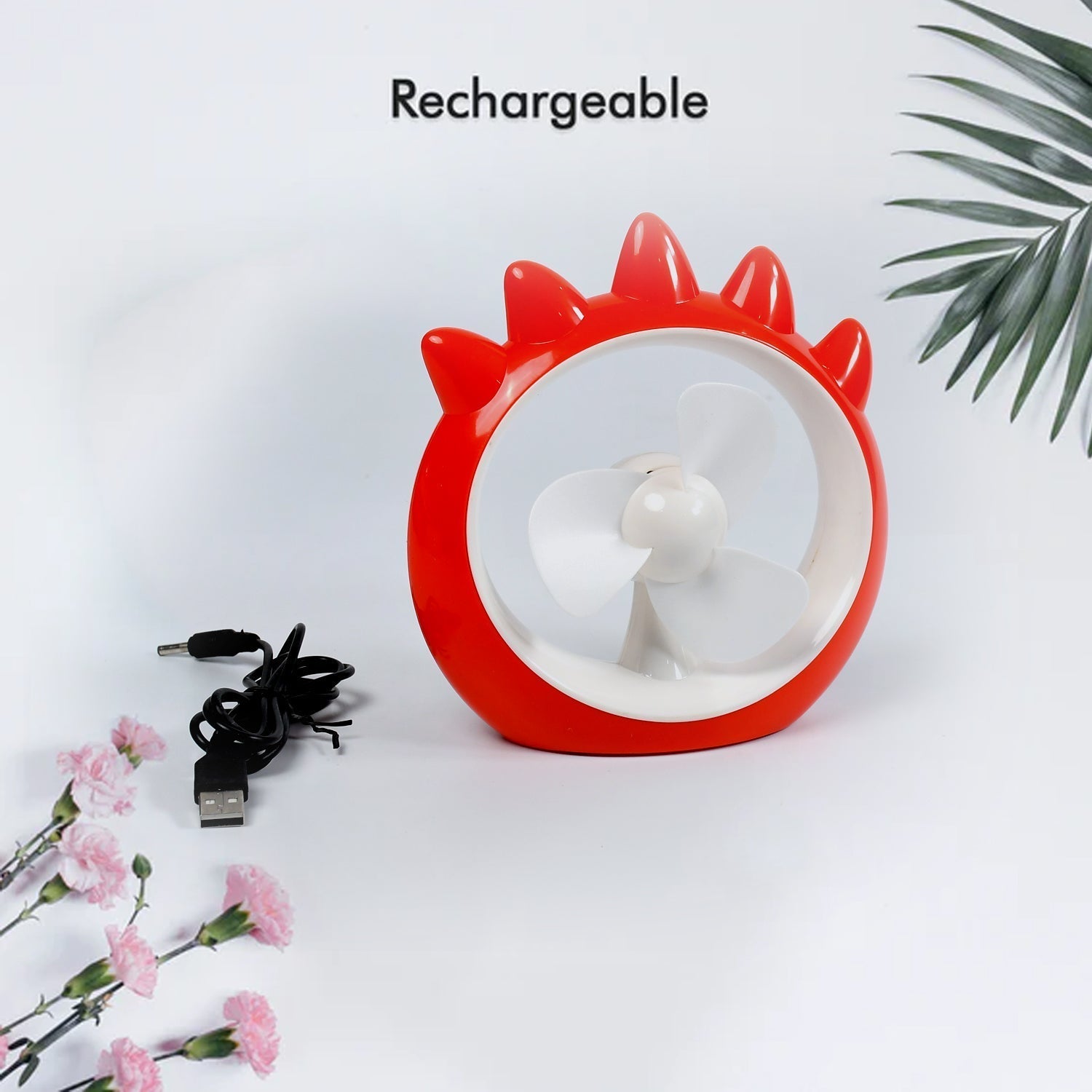 Mini Desktop Fan – USB Rechargeable Cooling Fan for Home, Office & Car signaturekarts