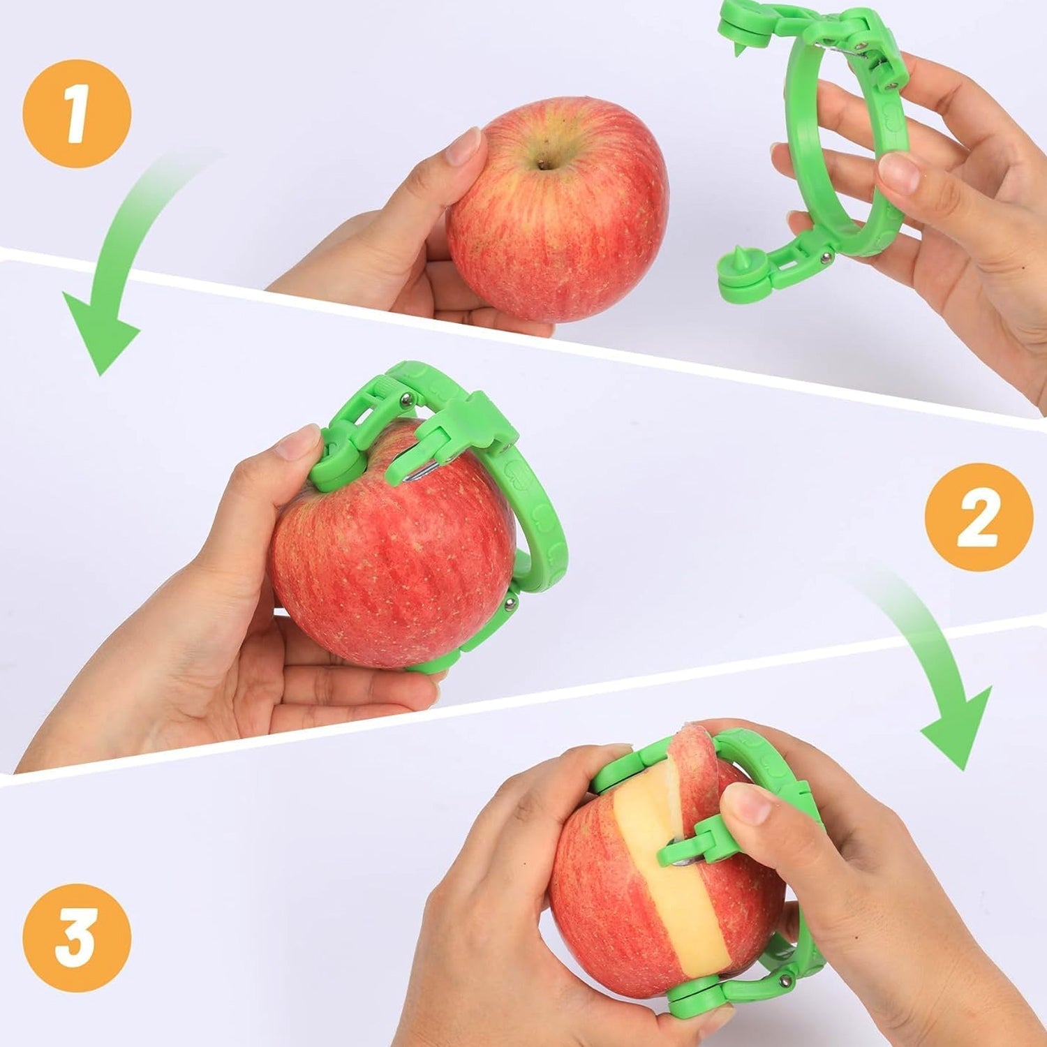Adjustable Apple Peeler Cutter with Holder Ring signaturekarts