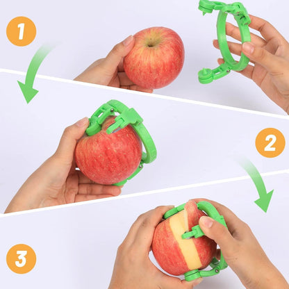 Adjustable Apple Peeler Cutter with Holder Ring signaturekarts
