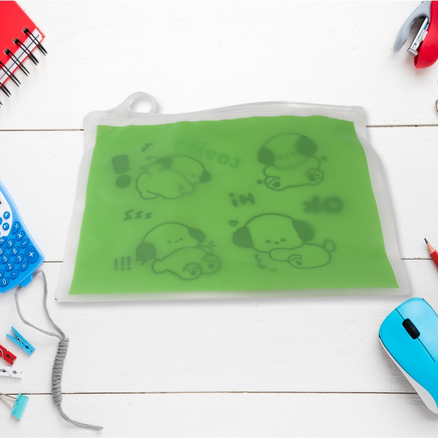 Reusable Multipurpose Pouch Pen Stationary Case Travel,   (1 Pc/ Mix Design) signaturekarts
