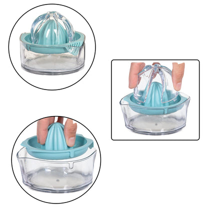 Manual Orange Lemon Citrus Juicer Squeezer Press Pourer with Lid Plastic 1 Pc signaturekarts
