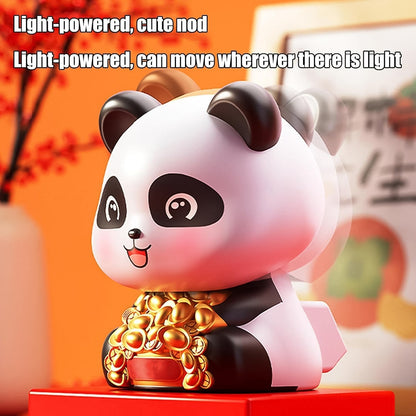 Solar Powered Moving Panda Car Dashboard Decoration – 1 Pc Signaturekarts
