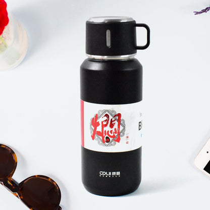 Stainless Steel Vacuum Insulated Water Bottle 900ML Approx (Mix Color) signaturekarts