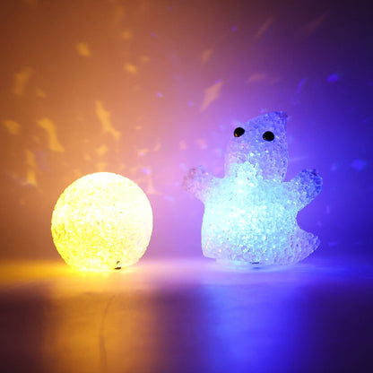 Christmas MULTI SHAPE SMALL LIGHT LAMPS LED SHAPE CRYSTAL  CHRISTMAS NIGHT LIGHT LAMP (6 PC SET) signaturekarts