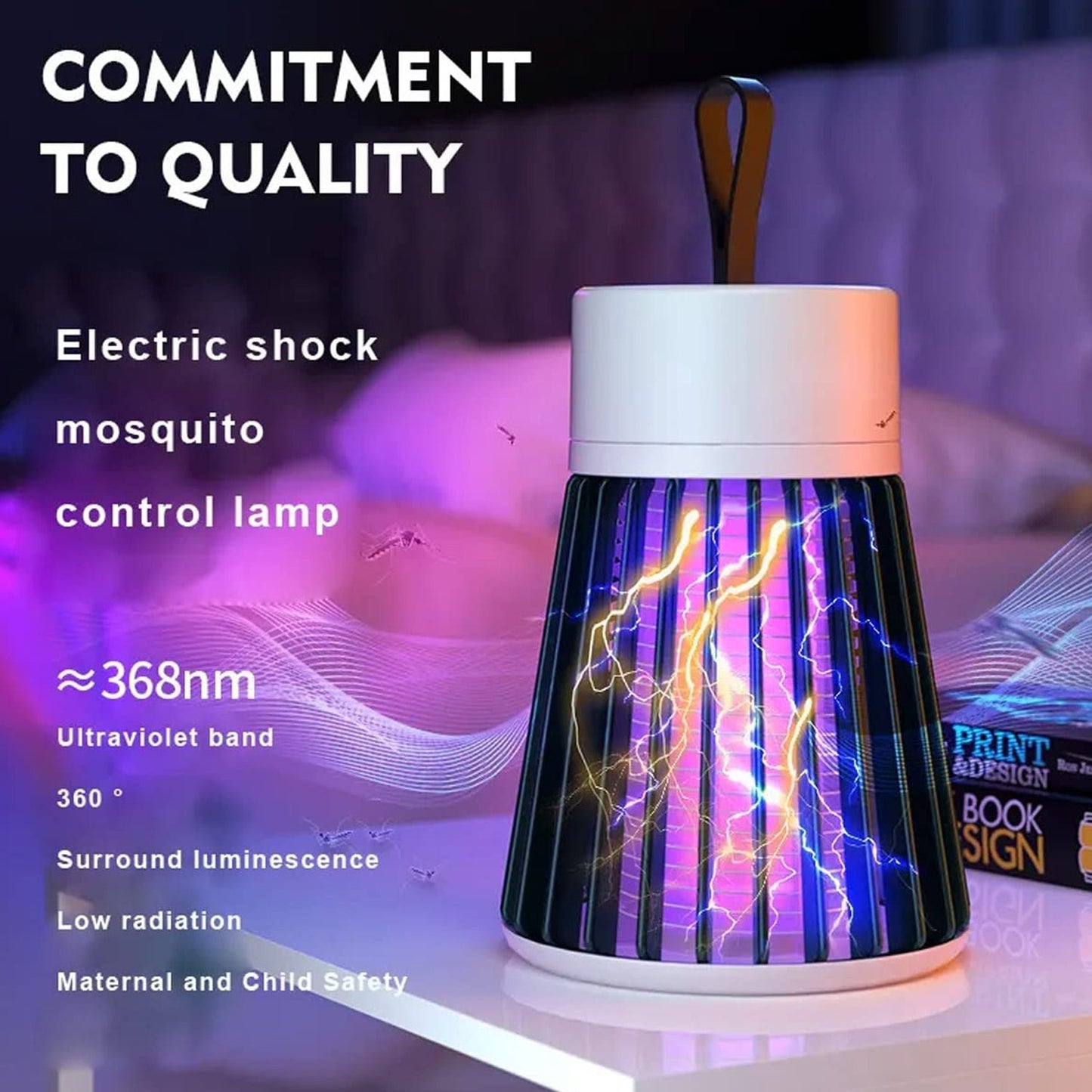 Mosquito Killer LED Lamp for Indoor & Outdoor (USB Powered) signaturekarts