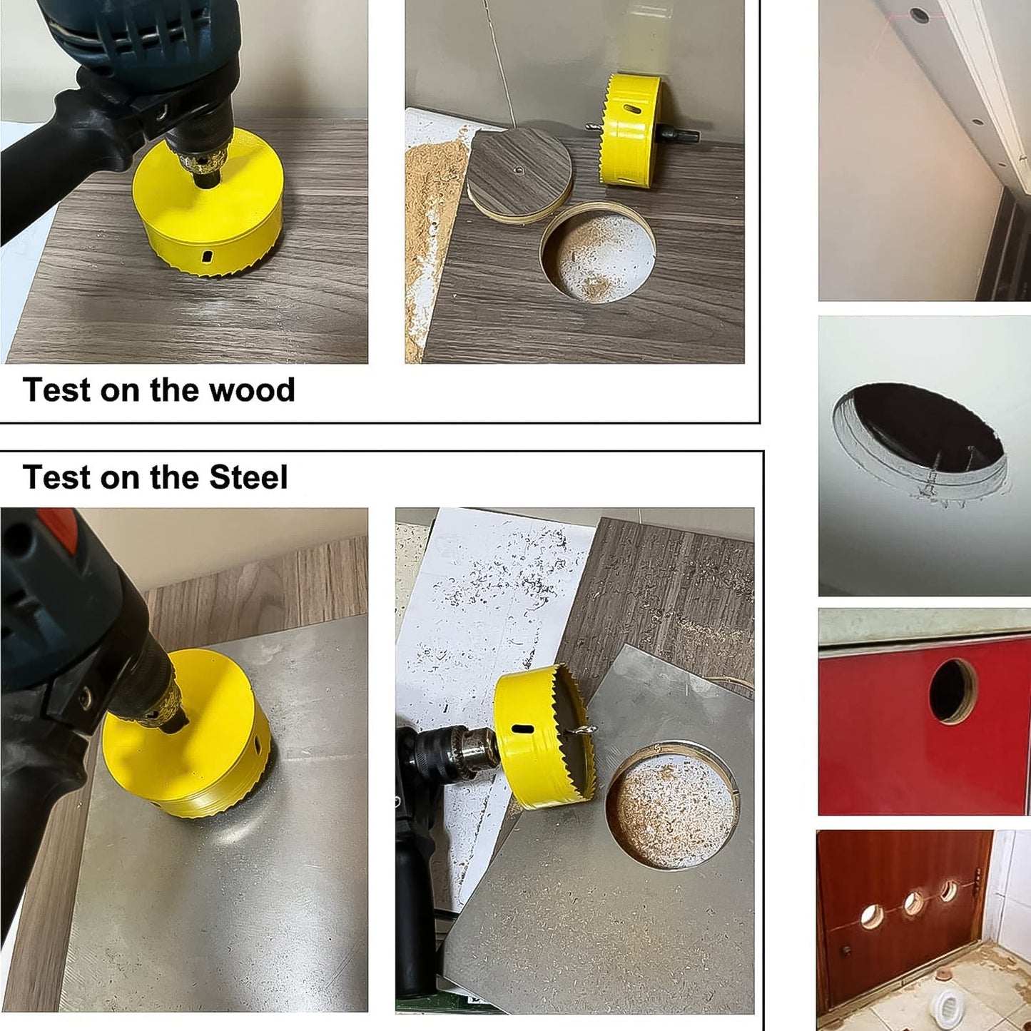 Door Lock Installation (22mmx150mm) Hole Saw Kit (1 Set) signaturekarts