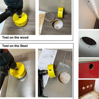 Door Lock Installation (22mmx150mm) Hole Saw Kit (1 Set) signaturekarts