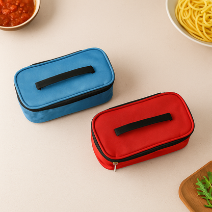 Premium Quality Insulated Lunch box Bag (1 Pc) Signature kart