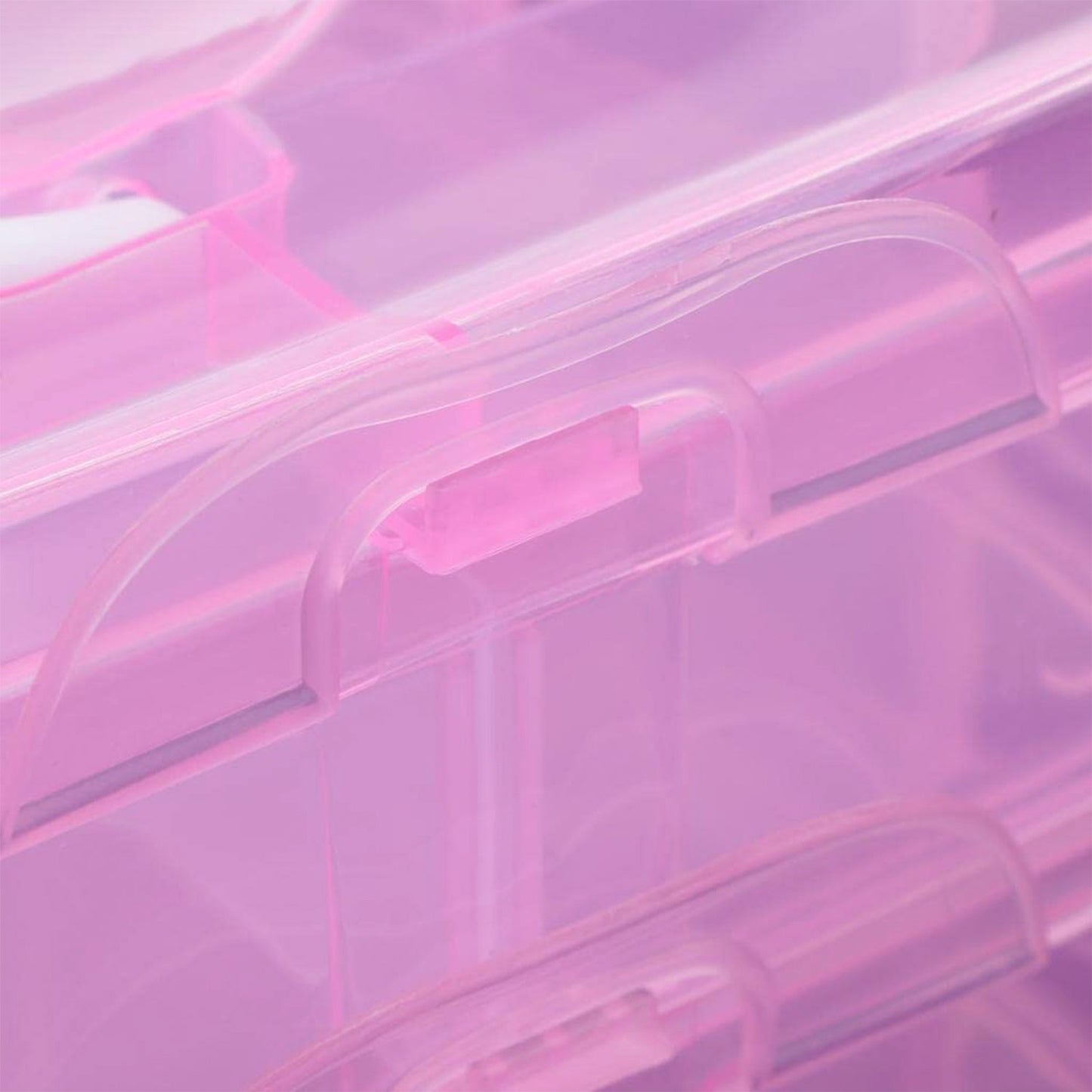 Versatile 18-Grid 3-Layer Transparent Plastic Organizer Box signaturekarts