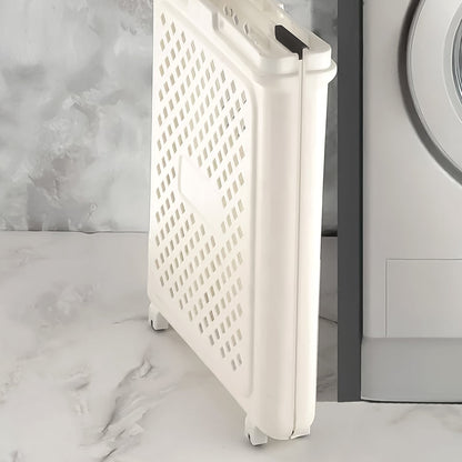 Large Foldable Laundry Basket with Wheels Signature Kart