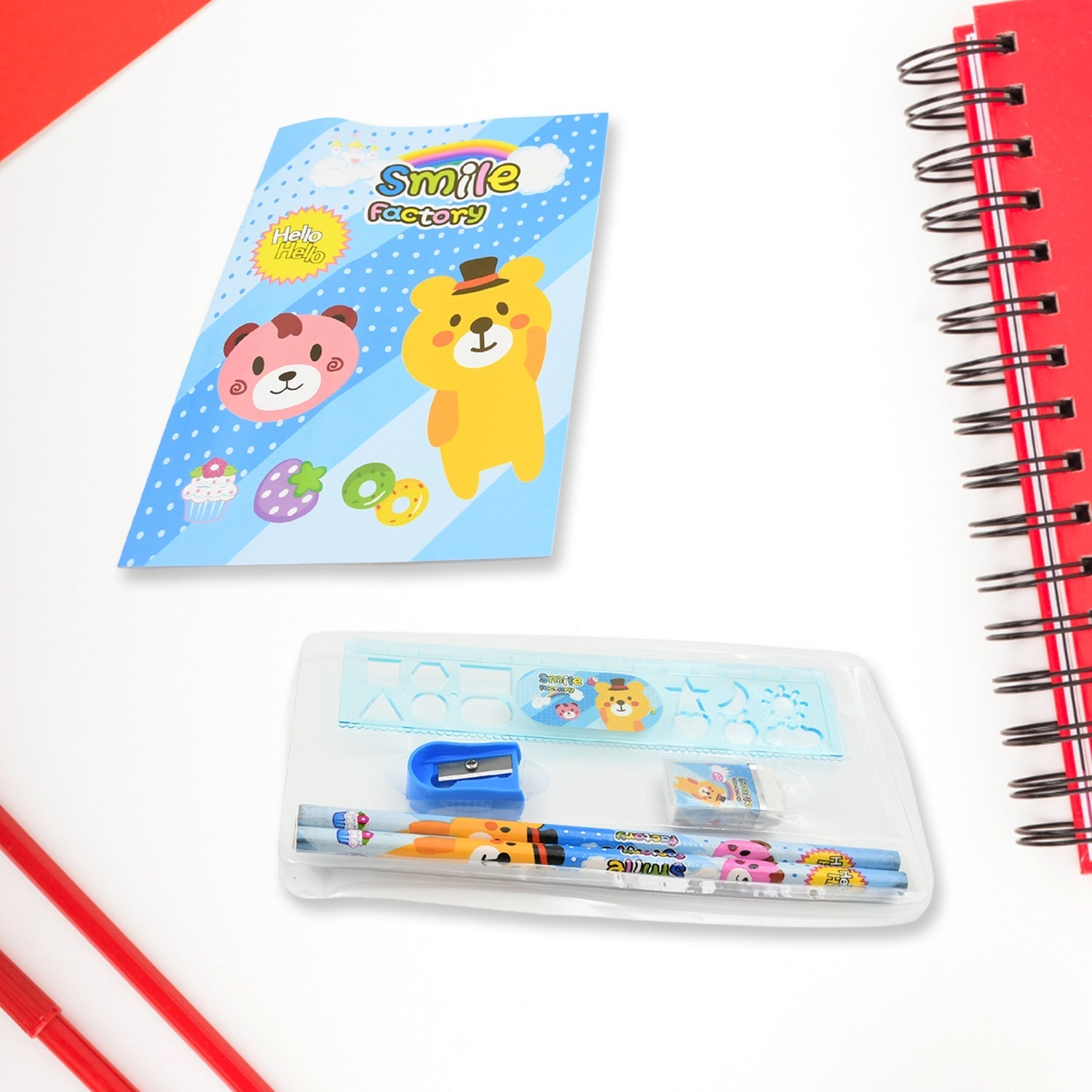Stationery Kit for Kids - Stationery Set (6 Pcs Set / Mix Design) signaturekarts
