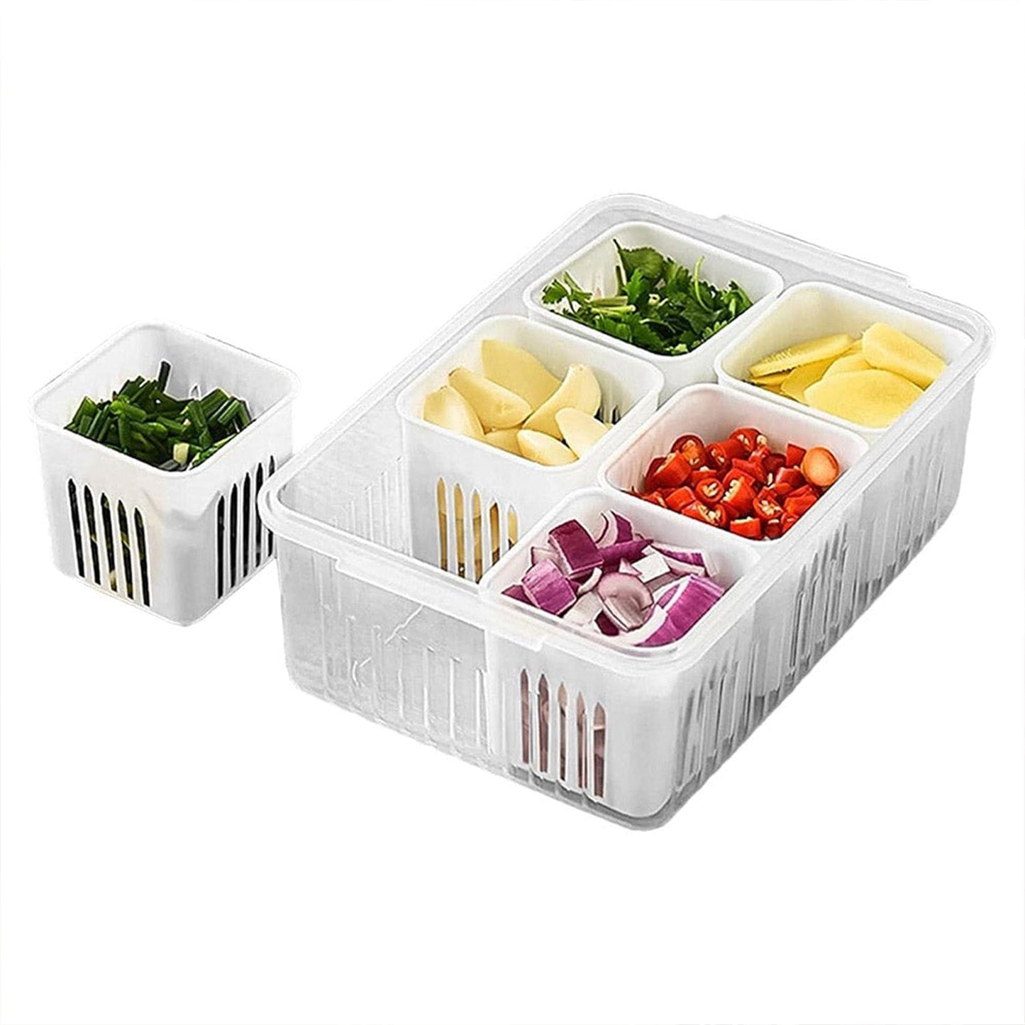 Fridge Storage Box – Freezer & Kitchen Organizer for Vegetables & Food (1 Pc) signaturekarts