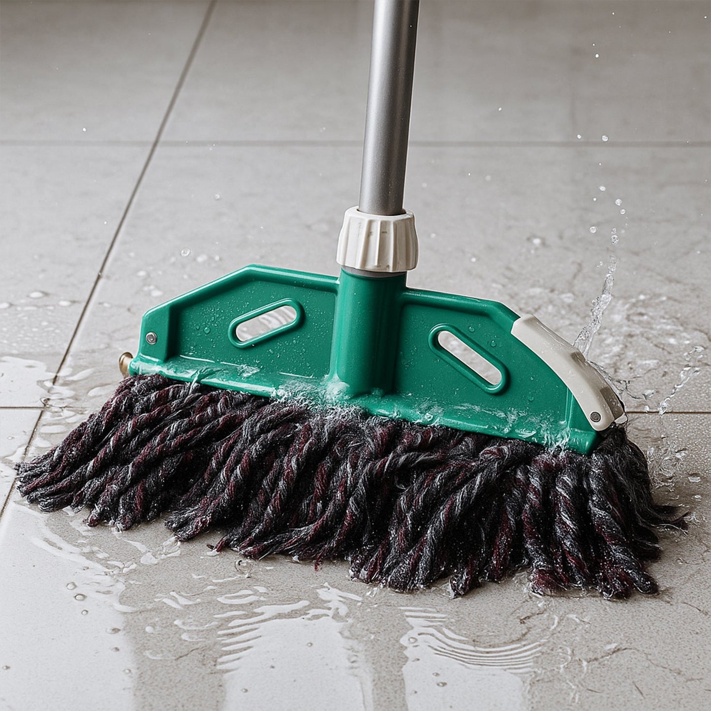 Premium Cotton Yarn Floor Cleaning Mop with Long Handle (1 Pc) signaturekarts