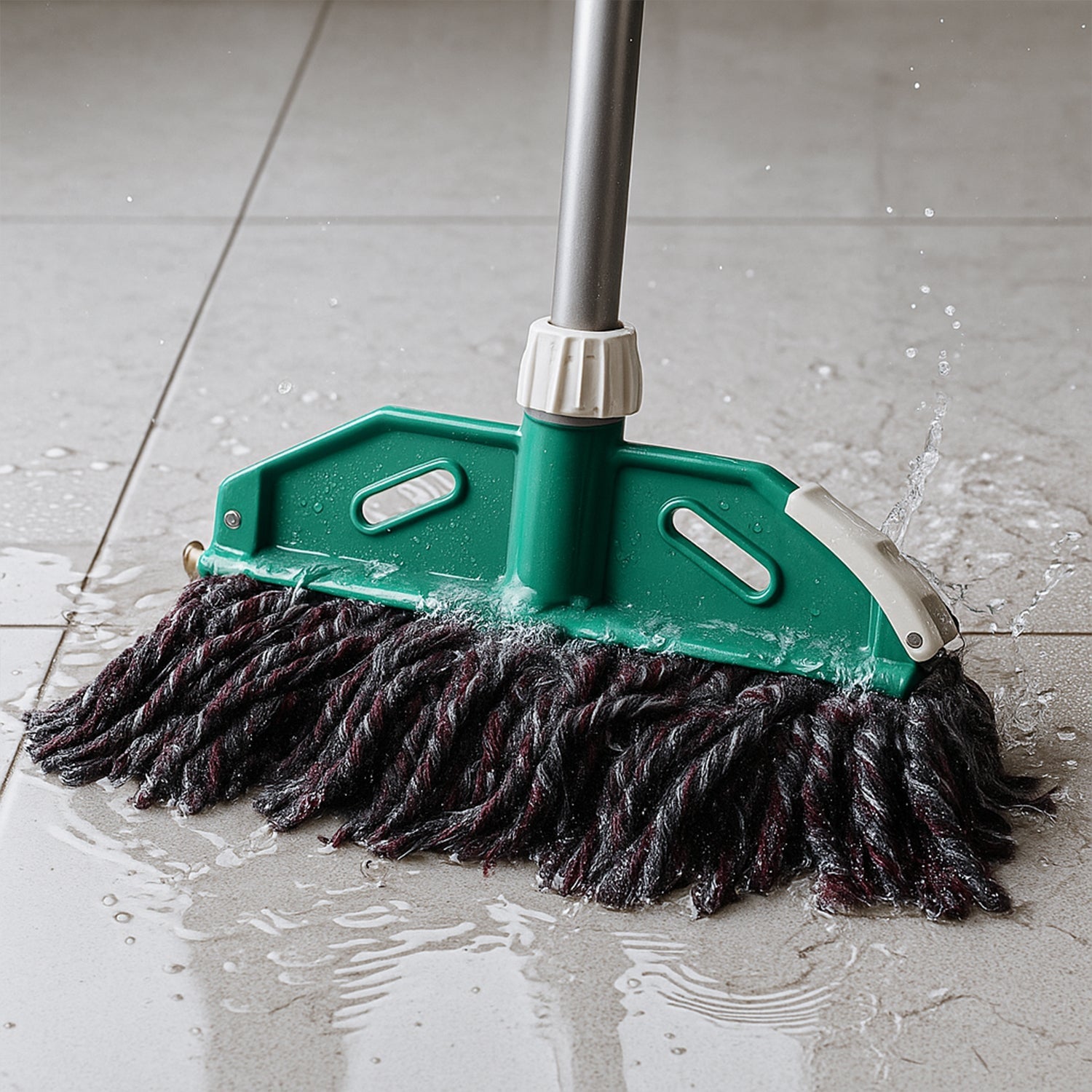 Premium Cotton Yarn Floor Cleaning Mop with Long Handle (1 Pc) signaturekarts