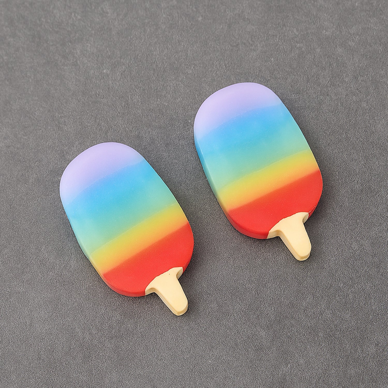 Jelly Popsicle Erasers – Cute & Fancy Mini Erasers for Kids (2 Pc Set, Mix Design) signaturekarts