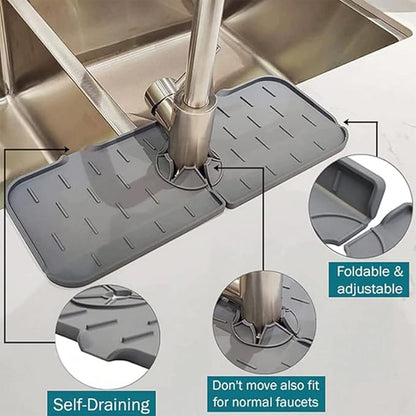 Silicone Sink Faucet Pad / Mat (1 Pc / 33x12 Cm) Signaturekarts
