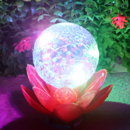 Crystal Ball Lotus LED Decorative Light (1 Pc) signaturekarts