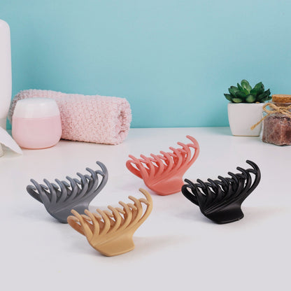 Plastic Hair Clamp Grip, Simple Matte Hair Barrette Clamp (1 Pc) Signature kart