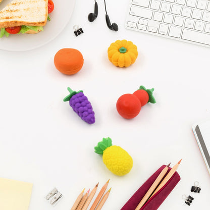 3D Mix Design Fancy & Stylish Colorful Erasers (1 Set) signaturekarts