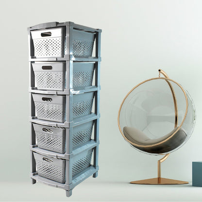 Multi-Purpose Anti-Slip 5 Layer Modular Drawer Storage System (68×33 Cm) Your Brand