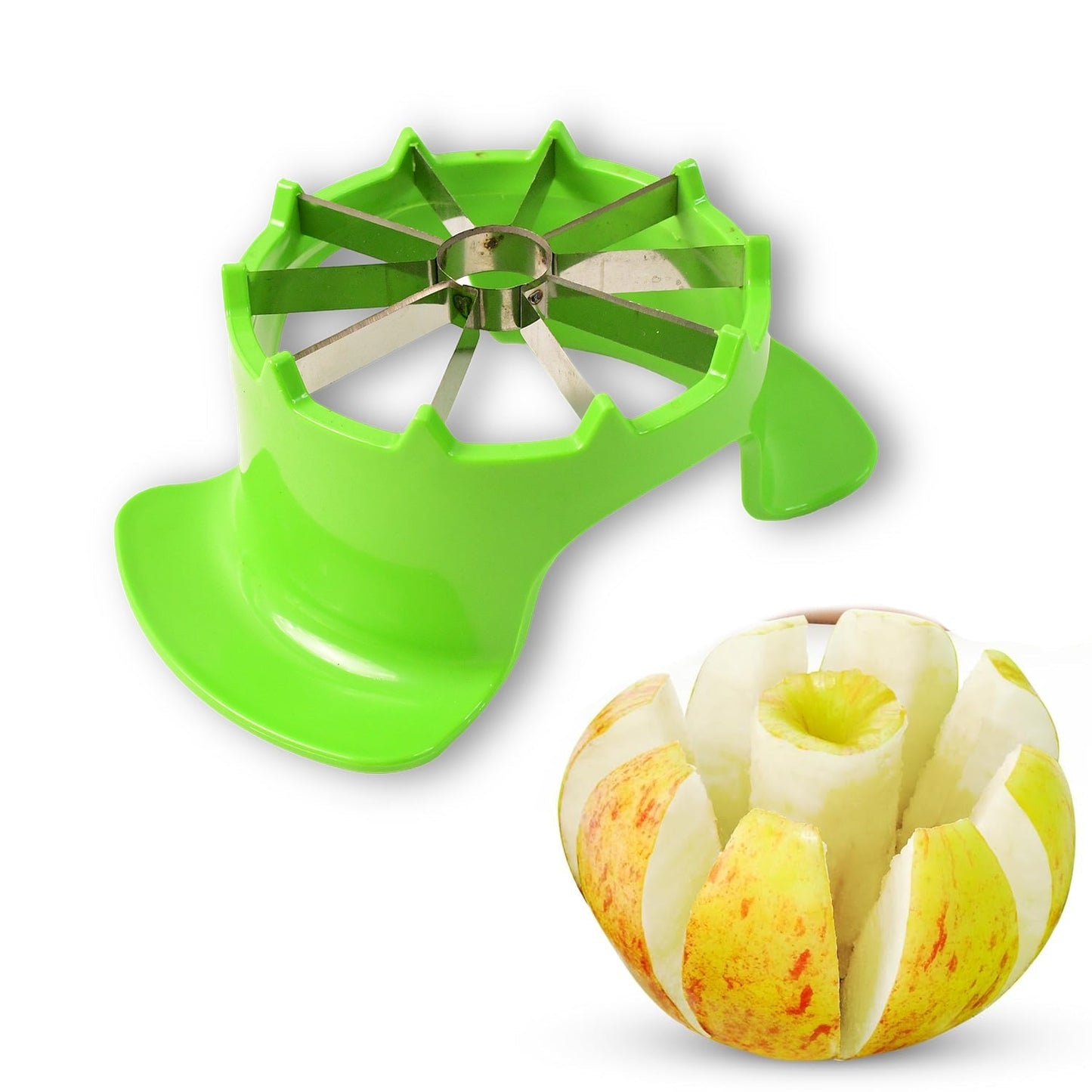 Apex Apple Cutter with Container – Unbreakable ABS Body & Stainless Steel Blades Signature kart