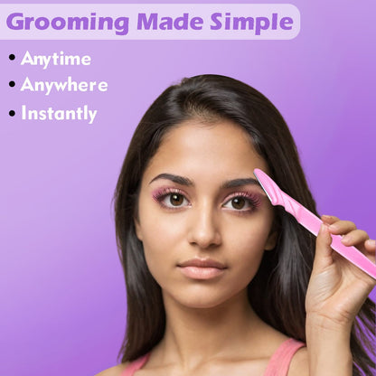Eyebrow Painless Facial Hair Remover Razor for Face, Women and Men (3 Pack) signaturekarts