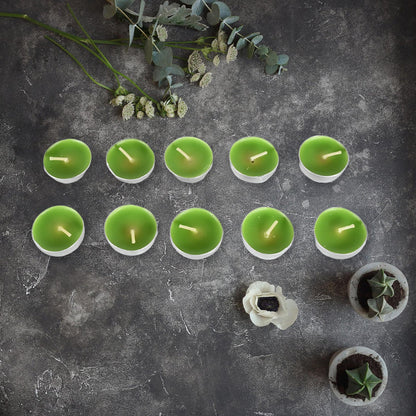 8–9 Hour Unscented Smokeless Candles for Festivals, Parties & Dinners (10 Pc) signaturekarts