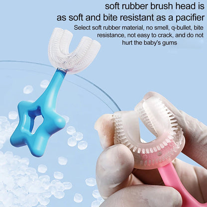 Star / U-Shape Silicone Manual Toothbrush (1 Pc) Signaturekarts