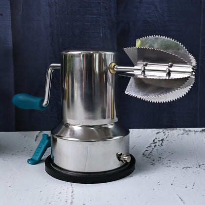 Supermom Stainless Steel Coconut Scraper with Vacuum Base (1 Pc) signaturekarts