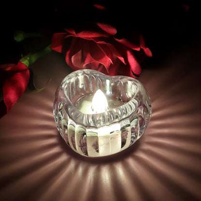 LED Crystal Tealight Decorative Flameless Candles (6 Pc) signaturekarts