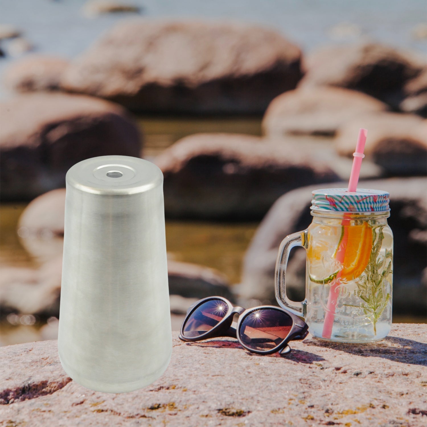 Stainless Steel Vacuum Insulated Travel Mug  (1 Pc) signaturekarts