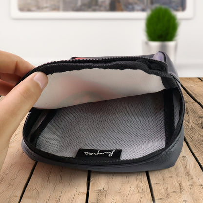 Handcrafted Multipurpose Zipper Pouch with Traditional Art Print (1 Pc) Signature Kart
