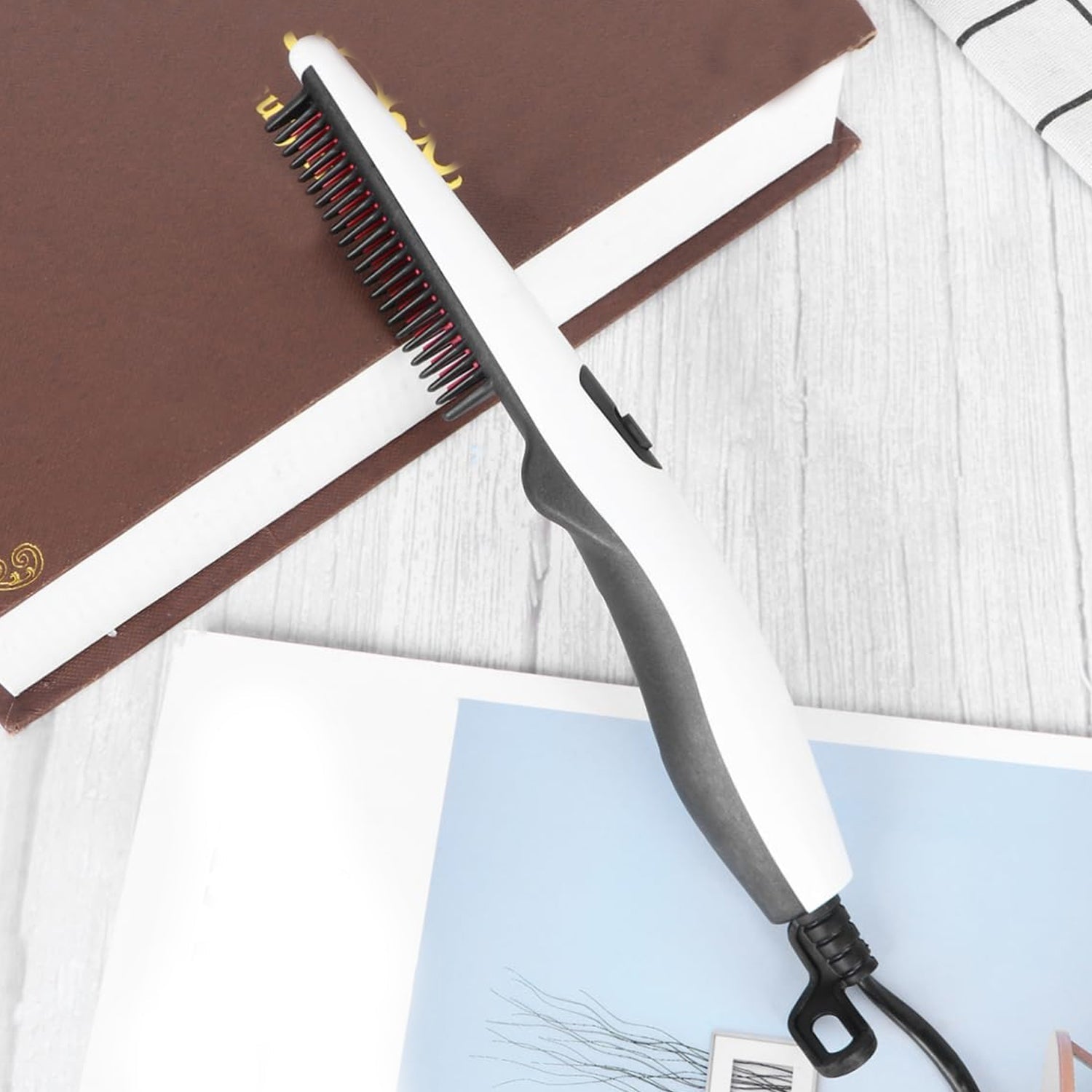 Electric Hair Straightening Comb Portable Straight Beard Comb (1 Pc) signaturekarts