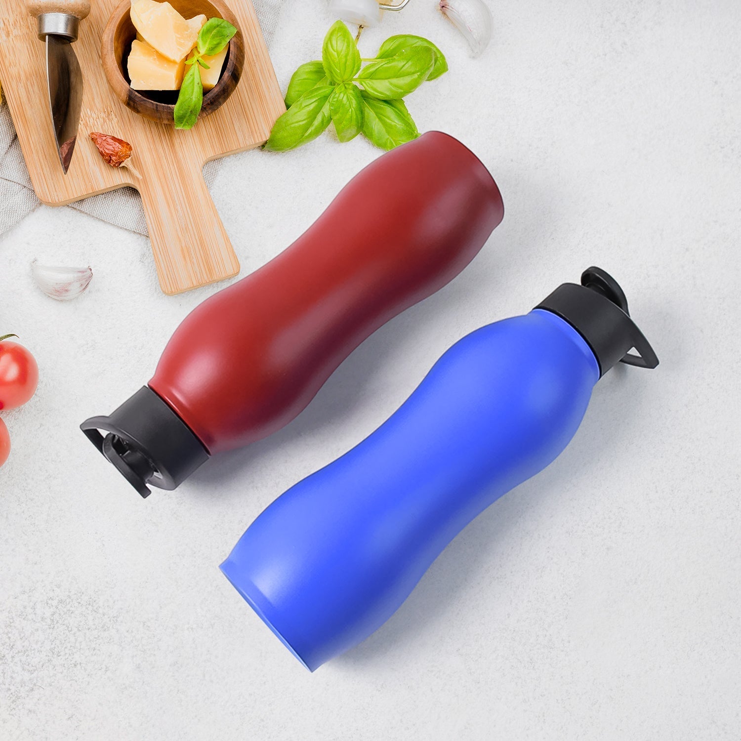 Stainless Steel Water Bottle (1000ML / Mix Colour / 1 Pc / Matte) Signature kart