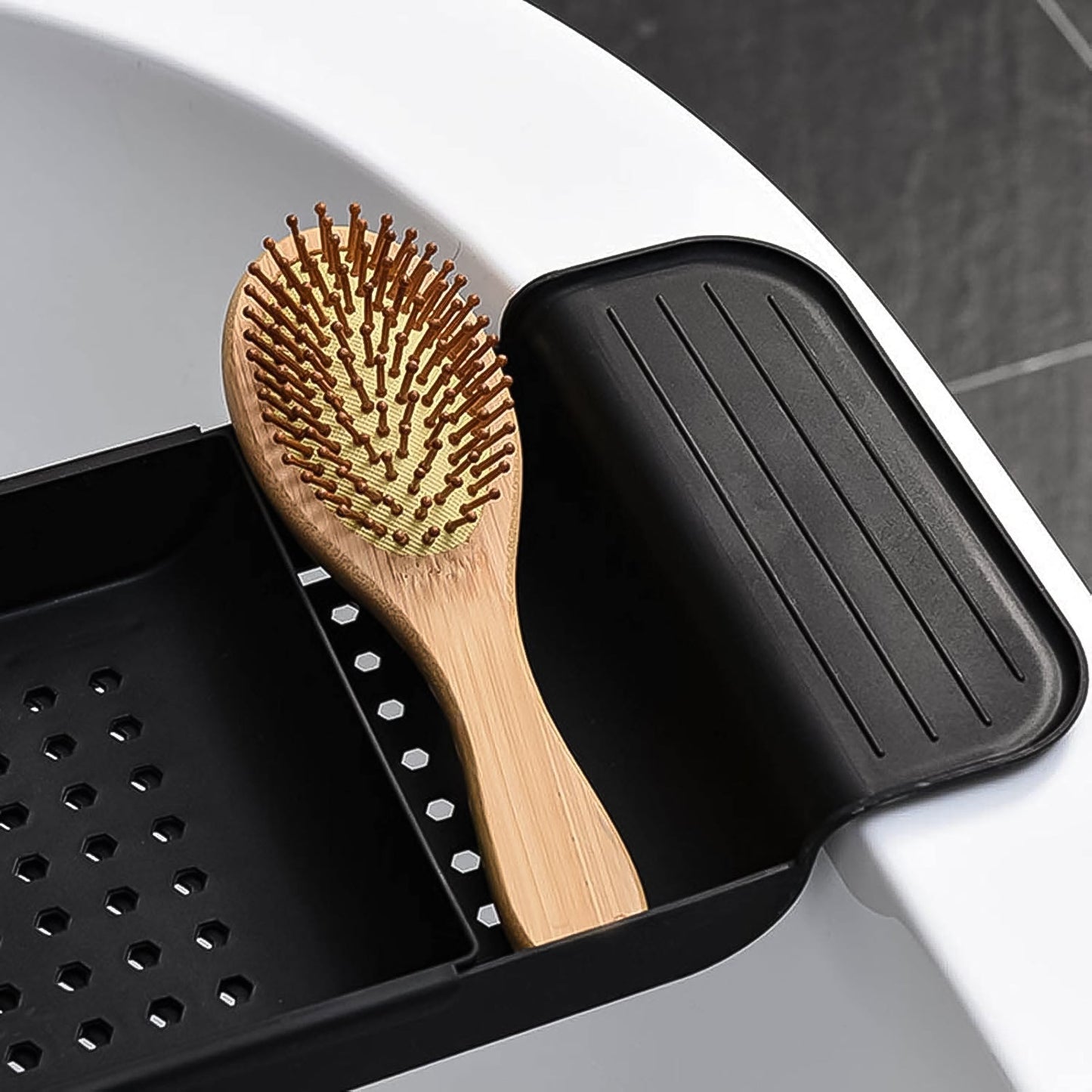 Retractable Bath Caddy, Retractable (78 Cm Long Adjust / 1 Pc / With Brown Box) Signaturekarts