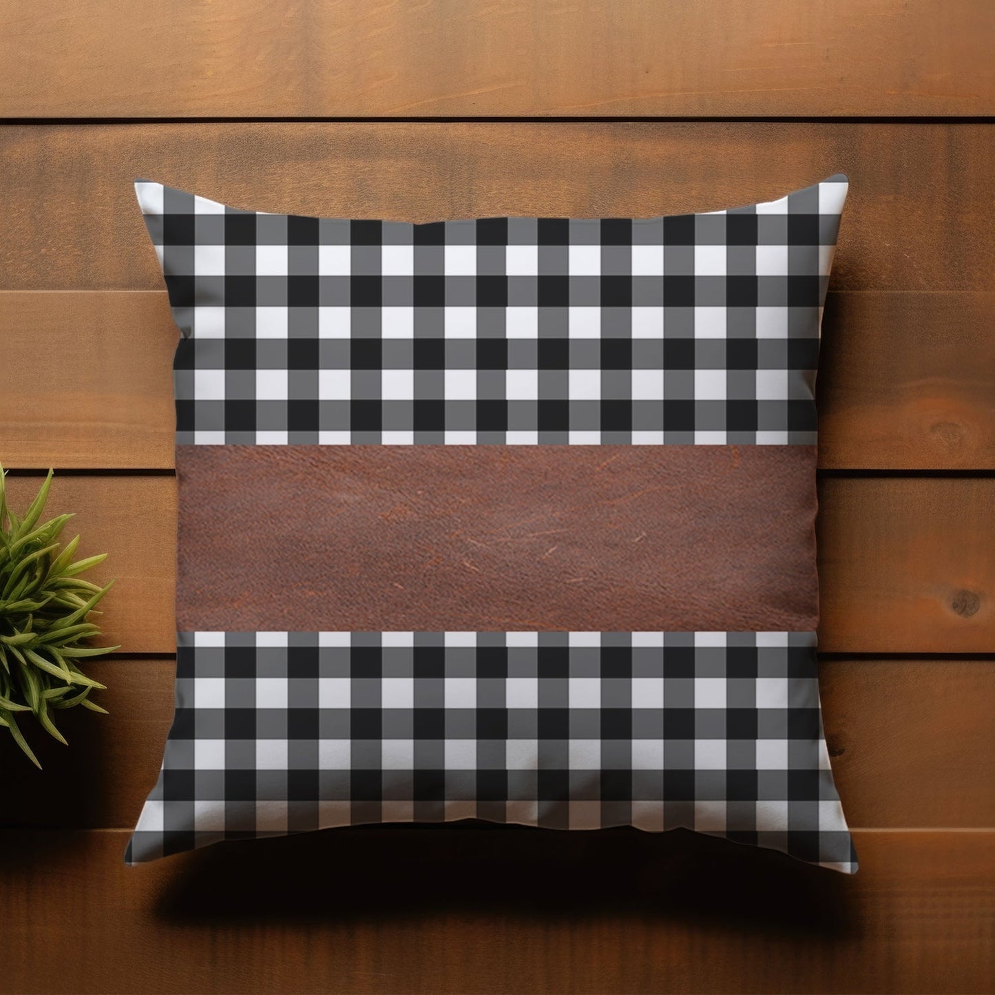 Pillow Covers, Leather & Cotton Cushion Covers (17 × 17 Inch / 1 Pair / 2 Pc) Signaturekarts