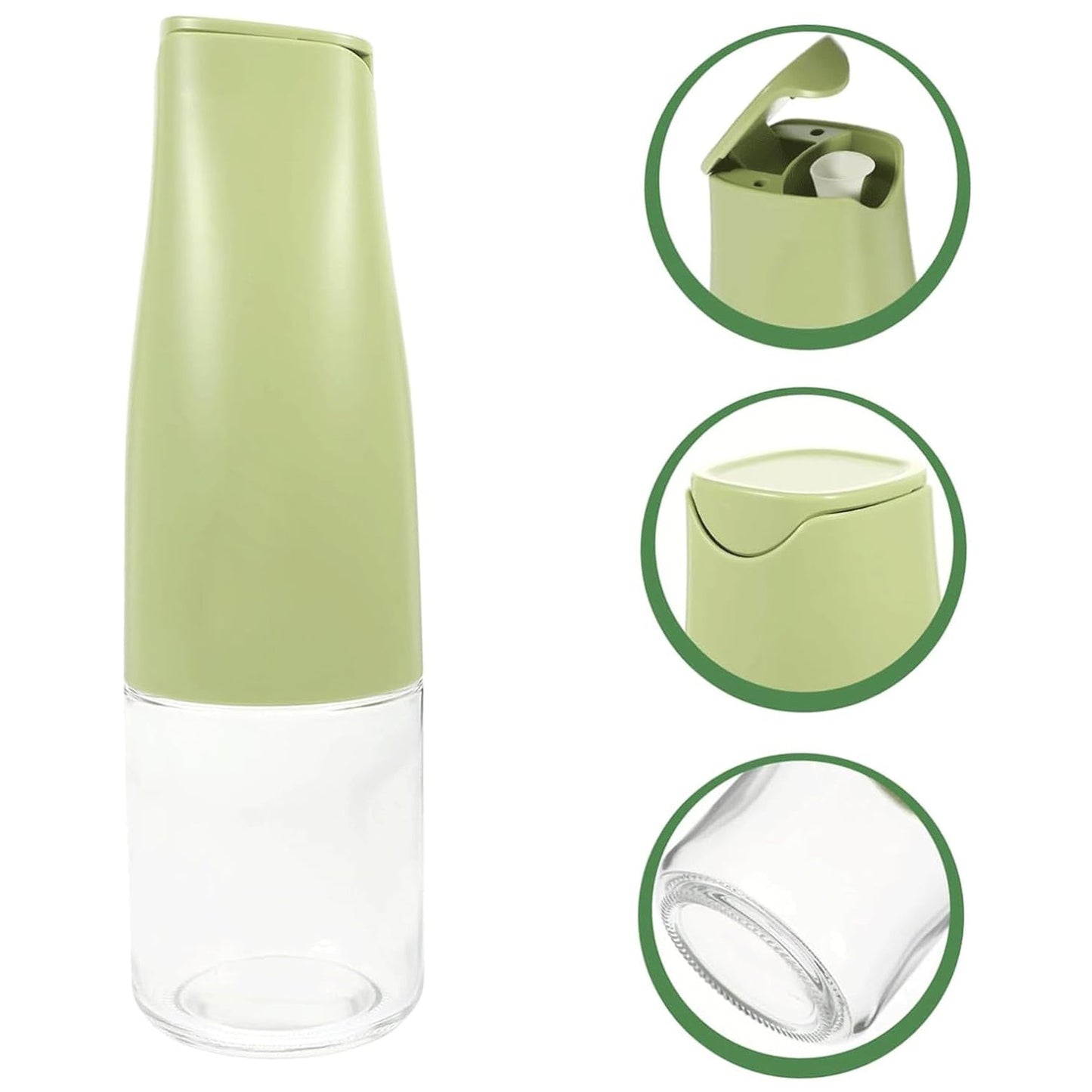 Oil Dispenser, 500ml Cooking Oil Dispensing Cruets with Automatic Open Lid, (500 ML) signaturekarts