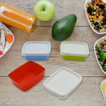 3-Piece Multicolor Airtight Container Set – Rectangular Food & Fridge Storage signaturekarts