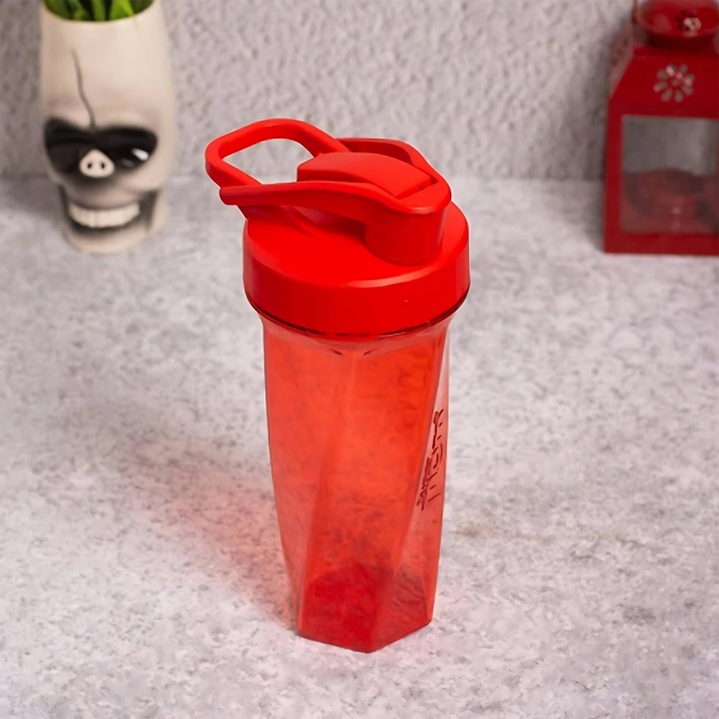 Supermom Manual Stirring Fitness Shaker Bottle with Hand Crank Approx 800 ML (1 Pc) Signature Kart
