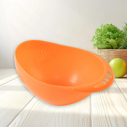Virgin Rice Bowl Plastic Strainer, Water Strainer | Vegetable & Fruits Washing signaturekarts