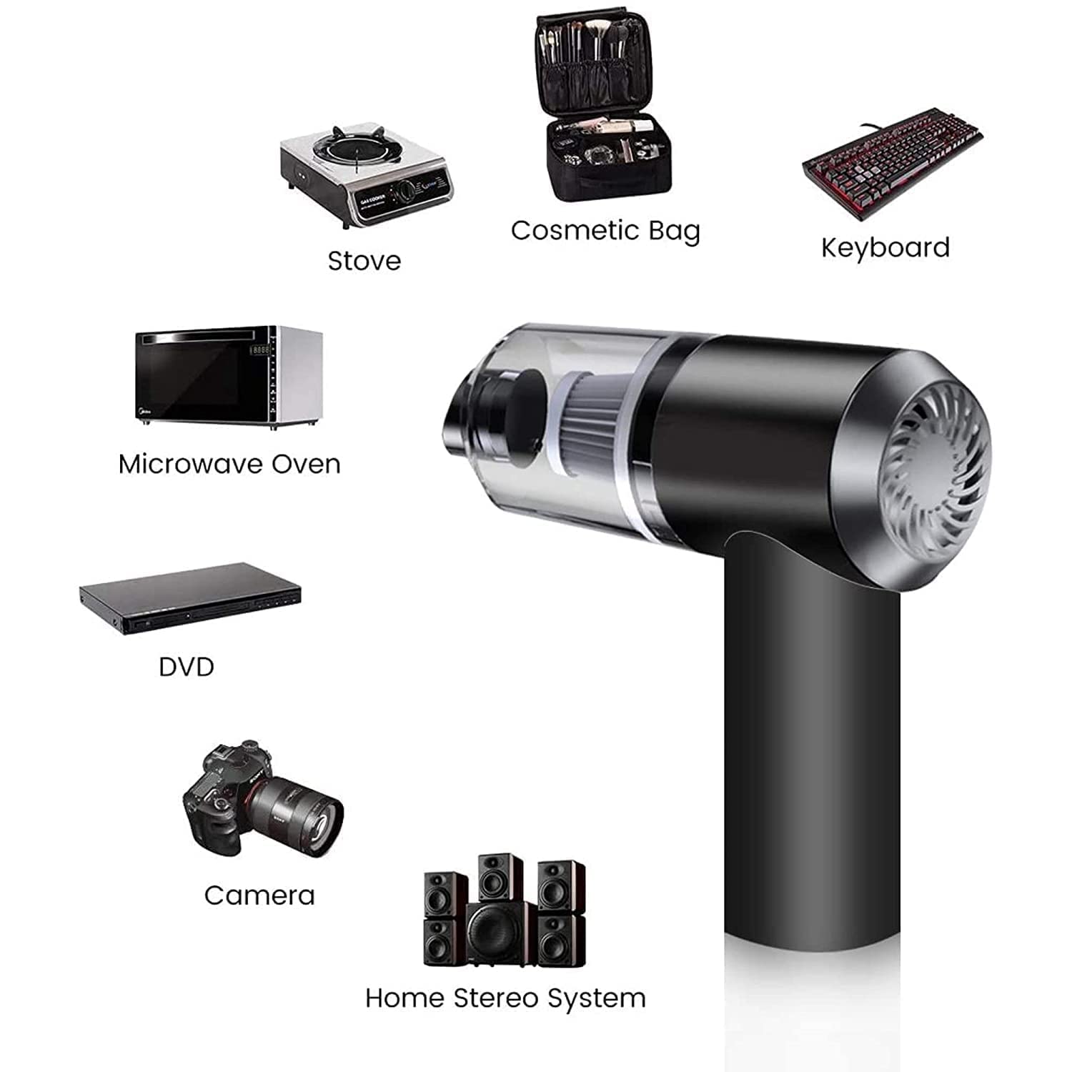 2 in 1 Wireless Vacuum Cleaner – 120W Handheld USB Rechargeable for Home & Car (1 Pc) signaturekarts