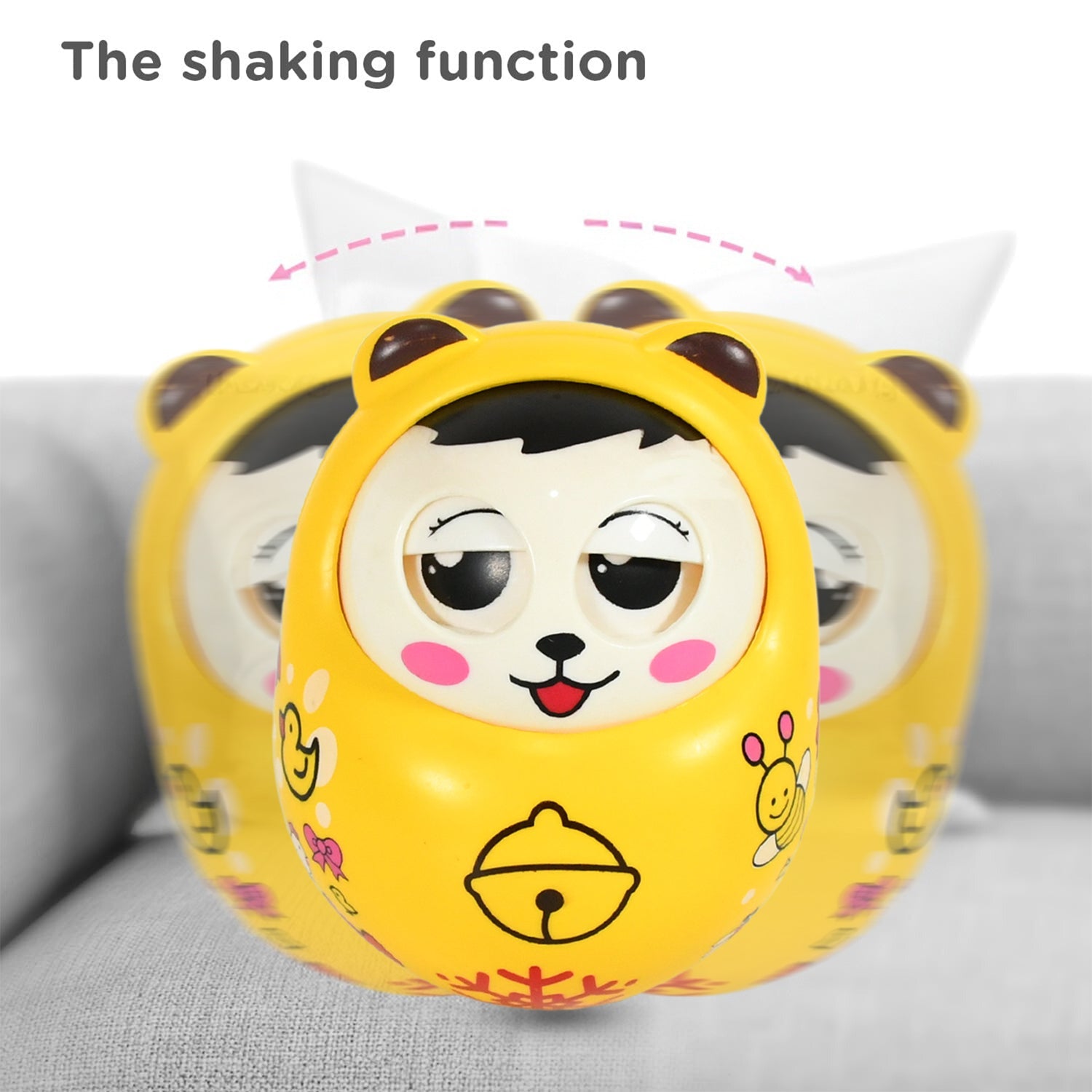 Musical Roly Poly Toy for Babies – Push & Shake Wobbling Doll signaturekarts