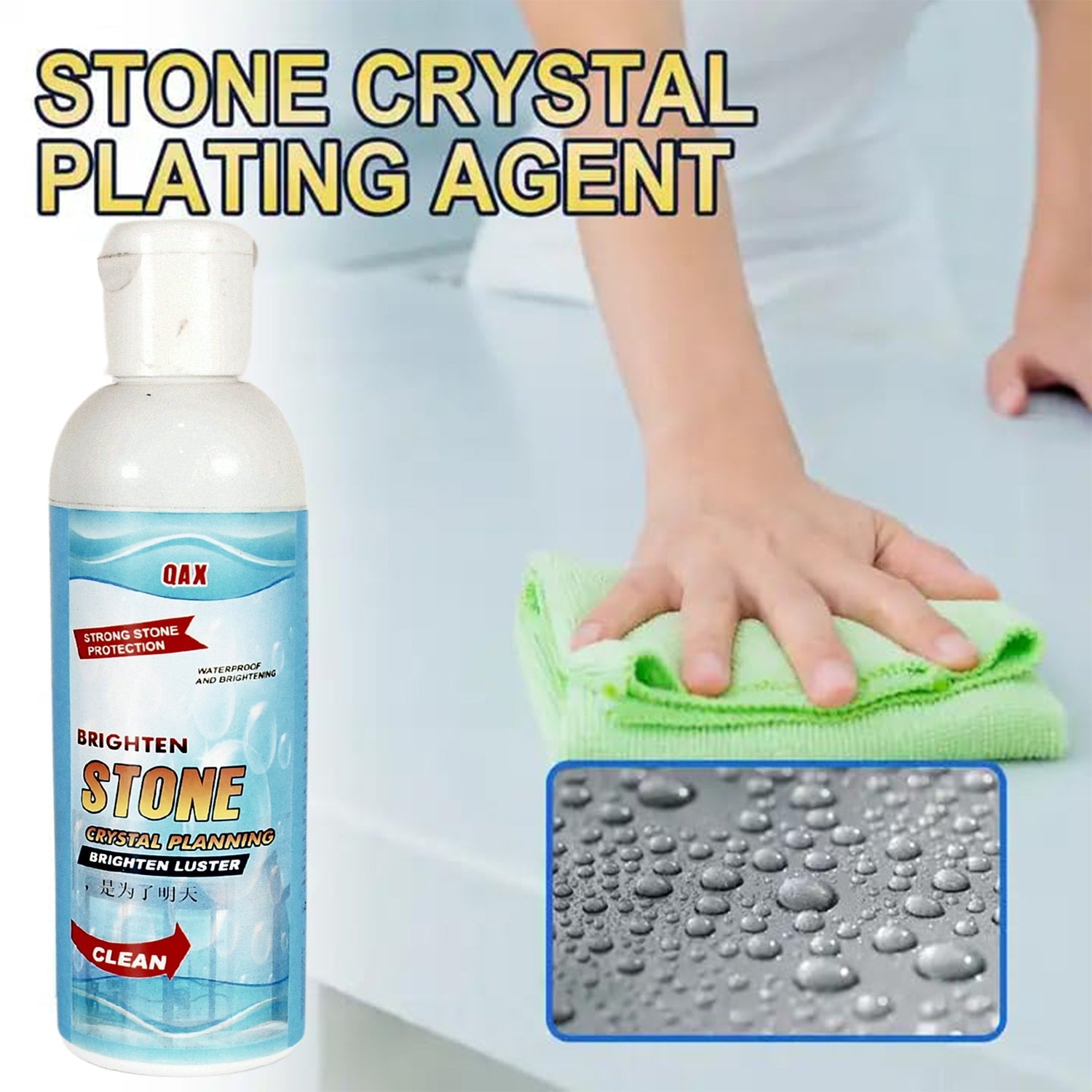 Stone Stain Remover & Crystal Plating Cleaner for Tiles (75 ML) signaturekarts