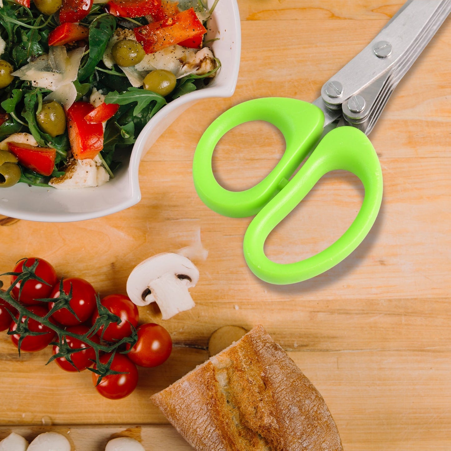 Premium 5 Blade Multipurpose Herb Scissors (1 Pc) signaturekarts