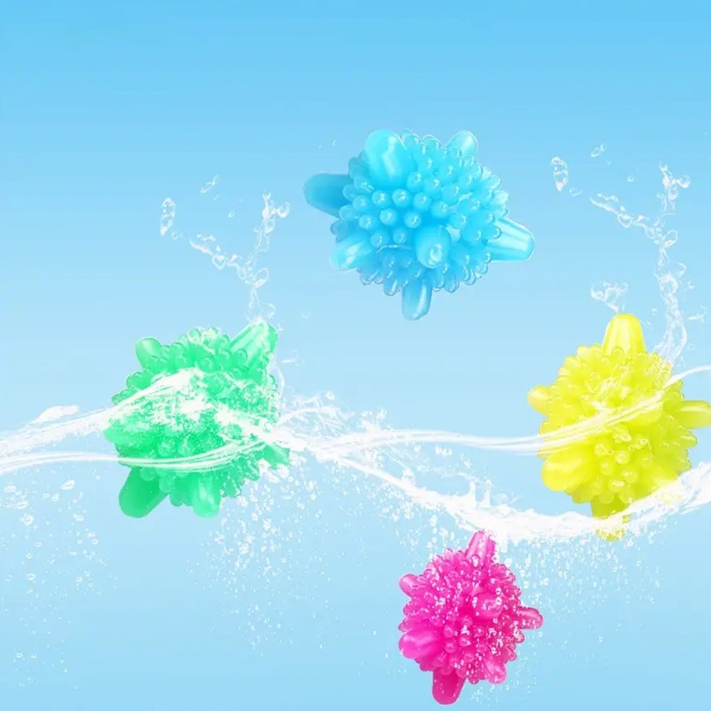 Soft Star Laundry Dryer Balls – 10-Piece Multi-Color Clothes Softener signaturekarts
