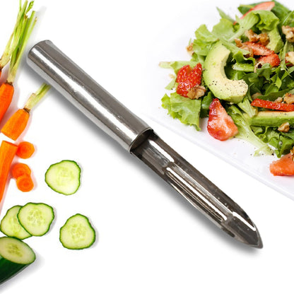 Stainless Steel Peeler Set – Multi-Purpose Handle for Peeling & Shredding(12 Pc) signaturekarts
