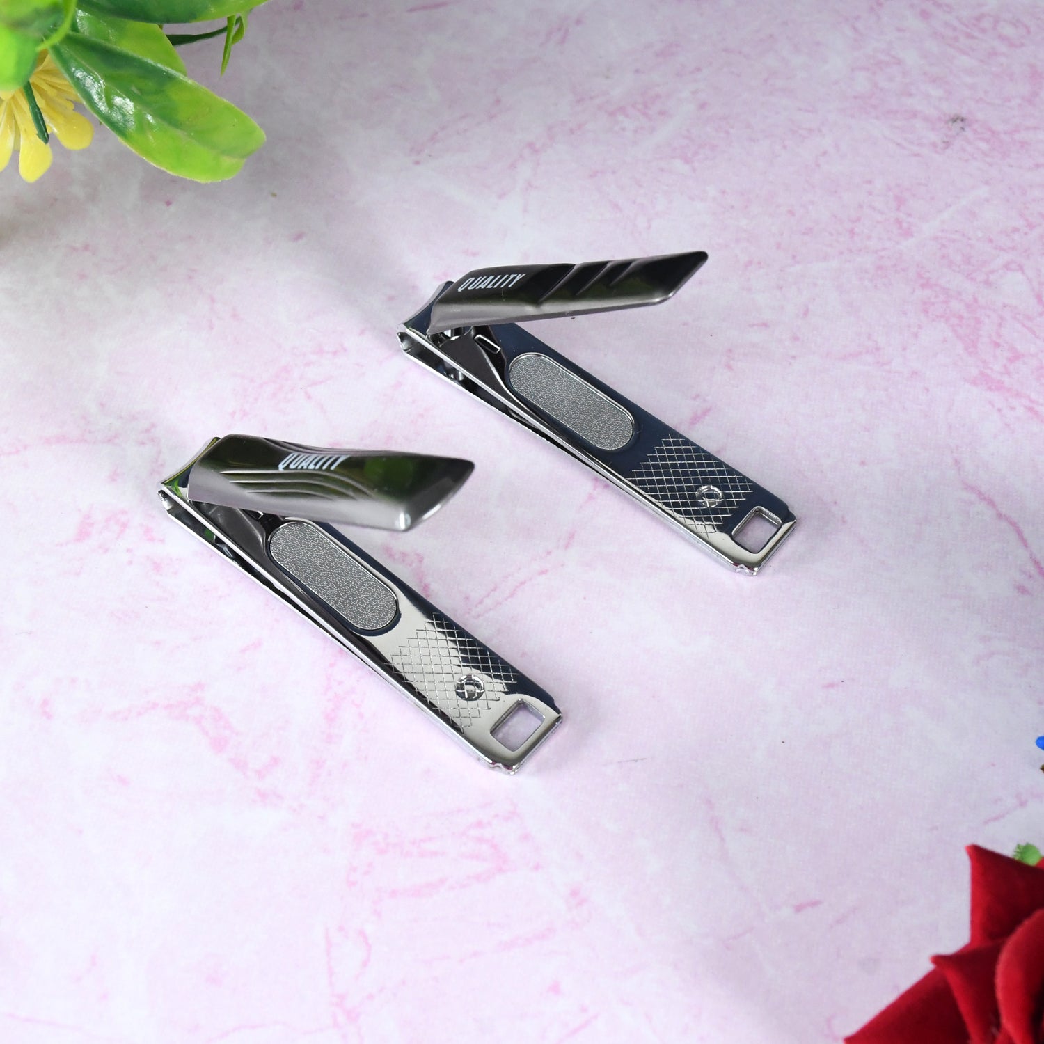 Stainless Steel Folding Portable Large Nail Clippers with Nail File (1 Pc) signaturekarts